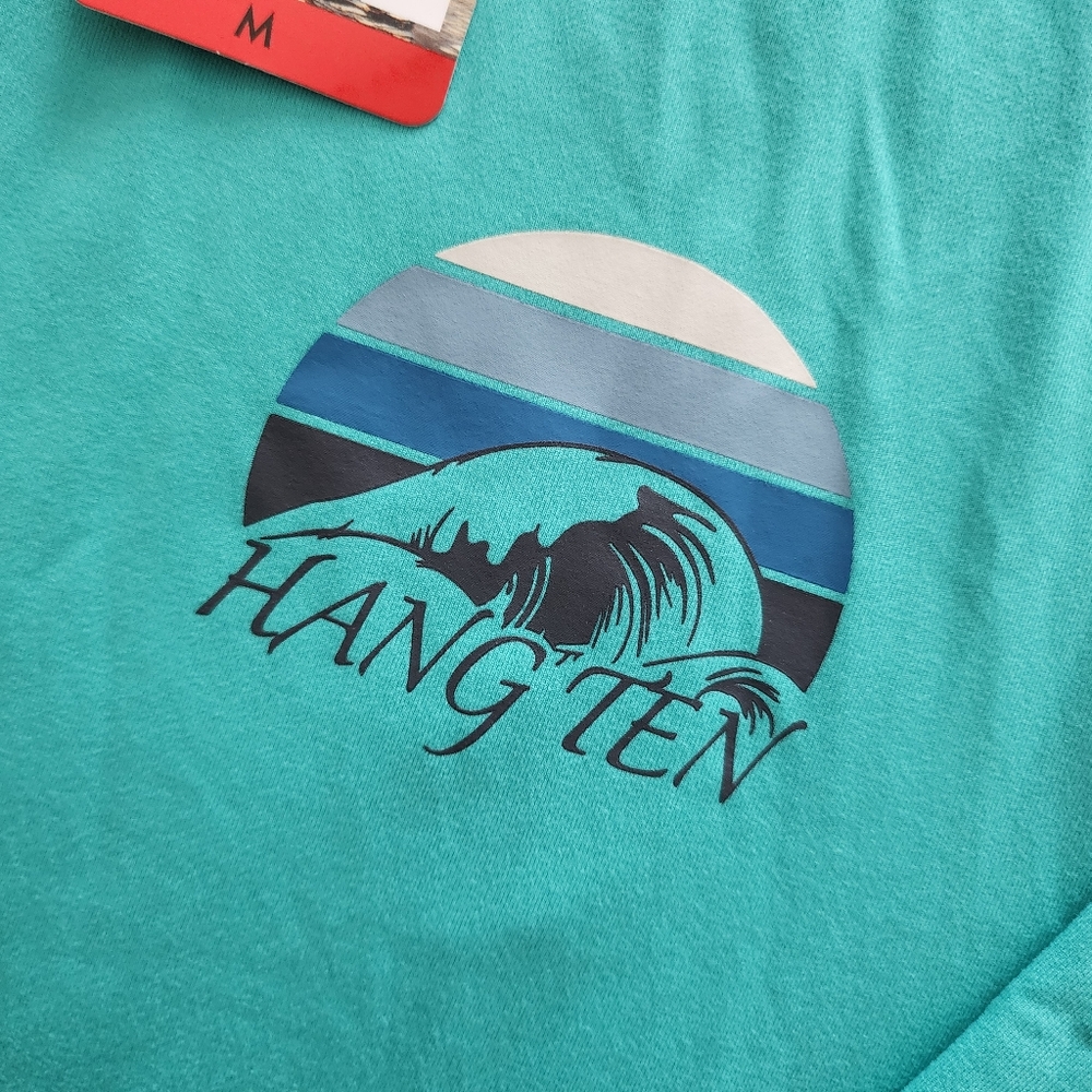 Hang Ten UPF 50+ Long Sleeve Sun Tee, Men's Size Medium, NWT - Green - Picture 5 of 11